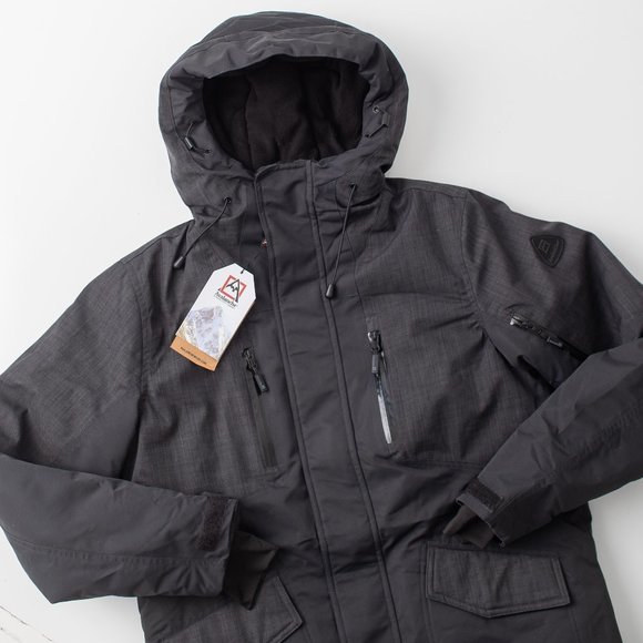 NWT Avalanche Outdoor Supply Company Men's Ski‎ Jacket Charcoal Size Small - Picture 1 of 15